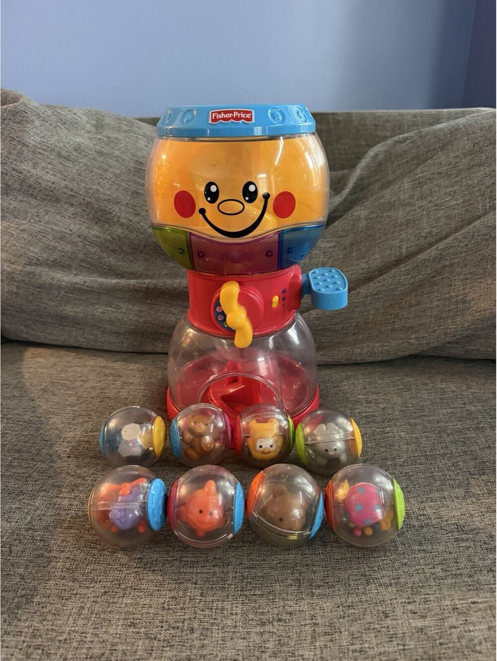 Fisher Price Roll a Rounds Swirlin' Surprise Gumball Machine 8 Balls Lights Work